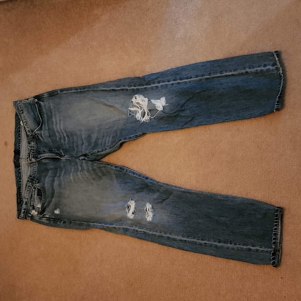EUC - Lucky Brand Heavily Dustressed Jeans